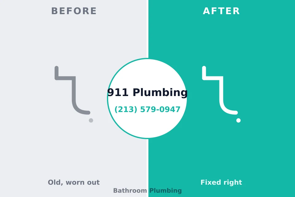 Before and after: plumbing repair Sumner, IA